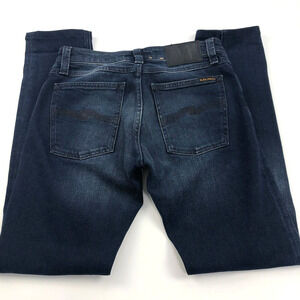 Nudie Jeans Skinny Lin MINT 27 x 34 (Fits 27.5W 28.5L) Men's Mid Rise Denim Blue